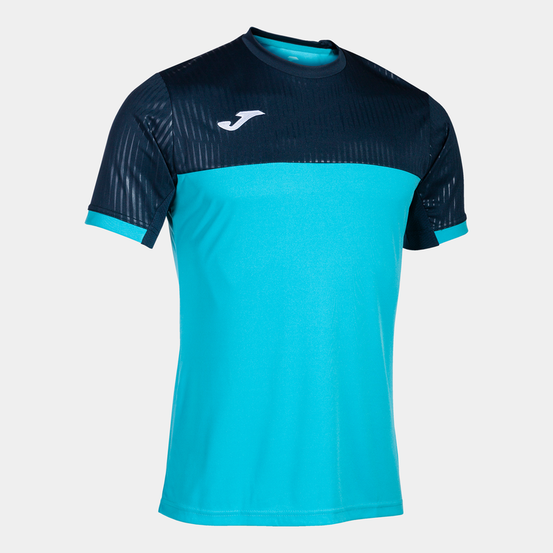 Product image: Montreal short sleeve t-shirt fluor turquoise-navy-null