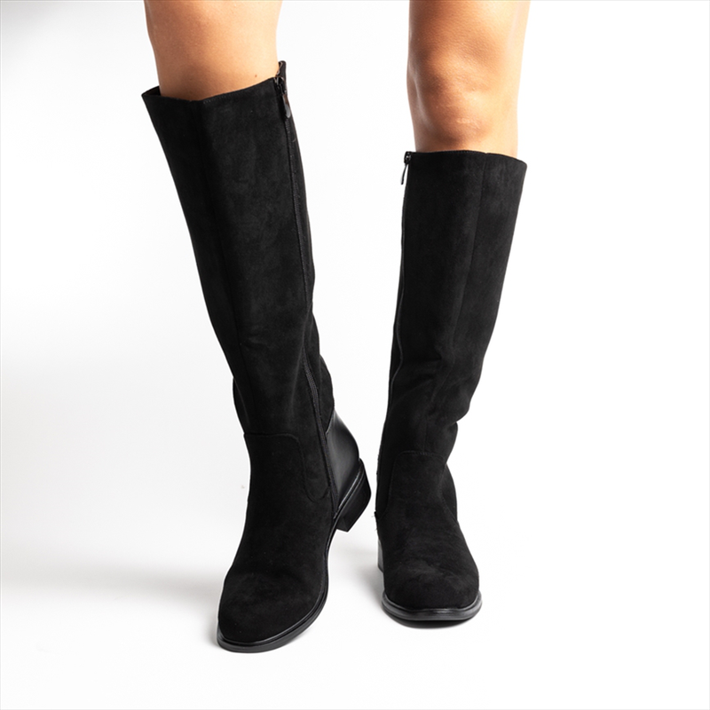 Miss belgini riding boots with subtle heel-null