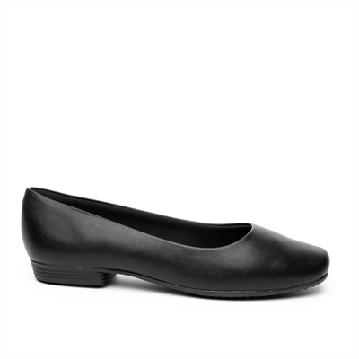 Piccadilly flat ballet shoes, Black, medium