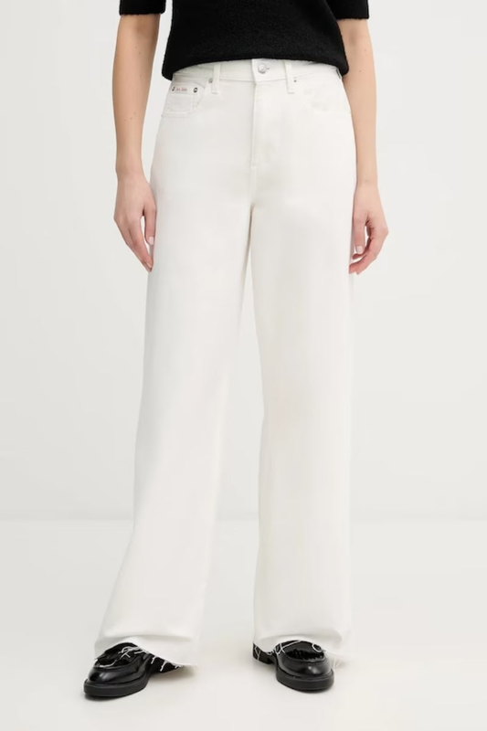 Trouser wide leg raw hem - Calvin Klein-null