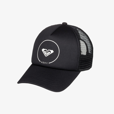 Roxy women trucker cap black erjha03315-kvj0, Black, medium