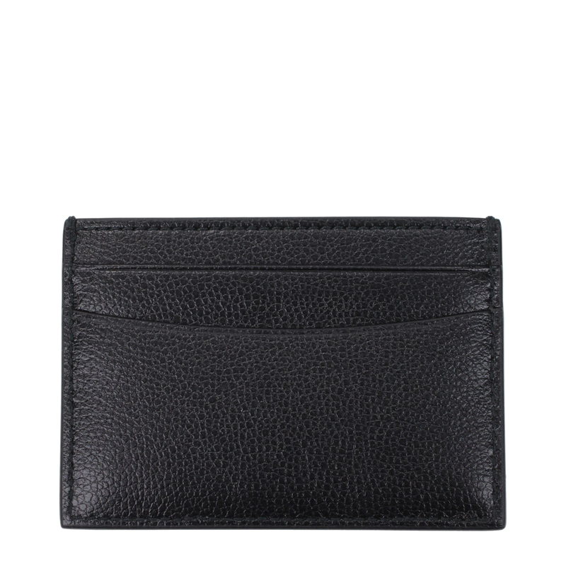 Black leather cardholder-null