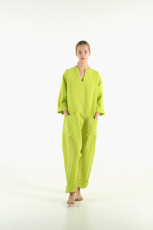 Kyoto linen jumpsuit image number null