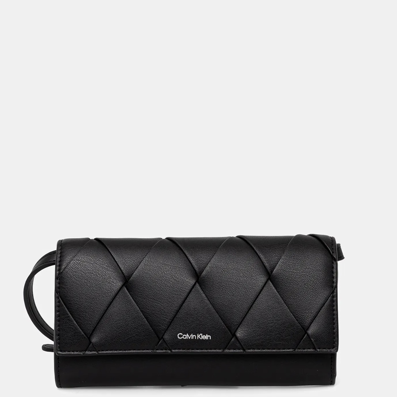 Calvin Klein woven mini bag - black-null