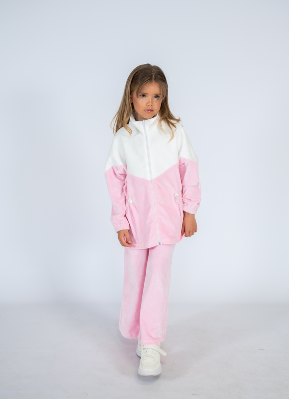 Velvet set with sweat details-null