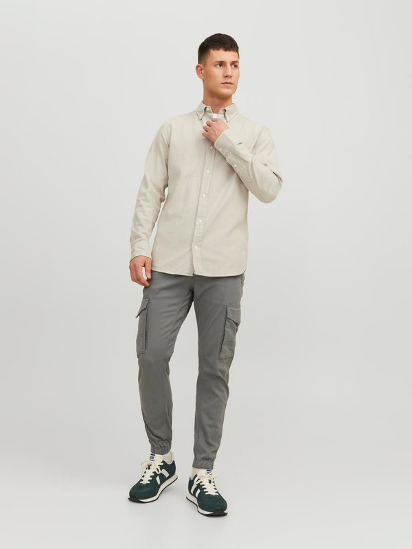 Jpstpaul cargo trousers - sedona sage-null