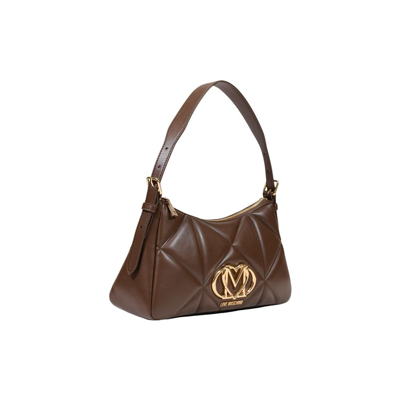 Brown polyethylene handbag-null