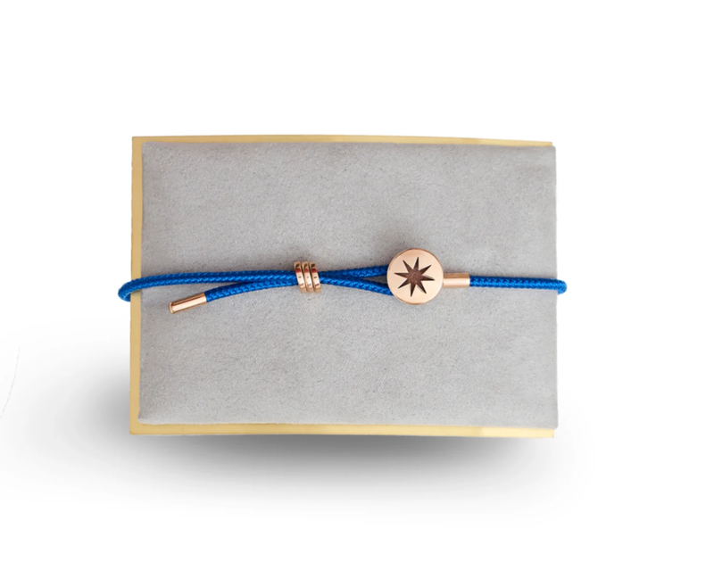 Choose to be happy in blue - bracelet-null