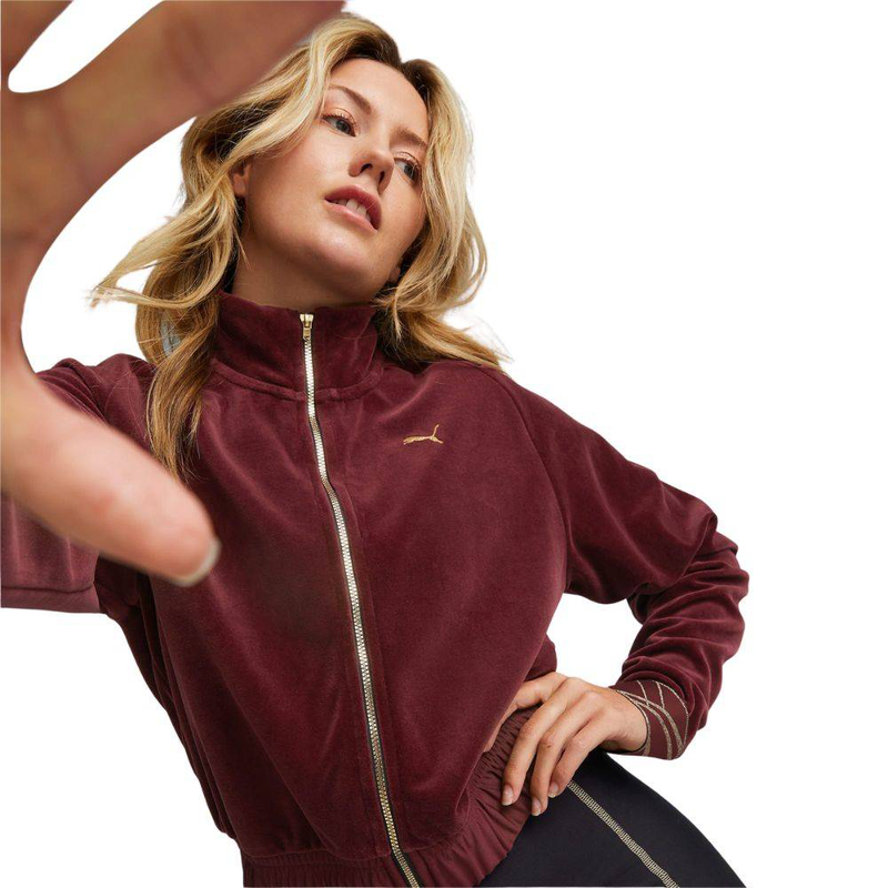 Deco glam velour full-zip jacket-null