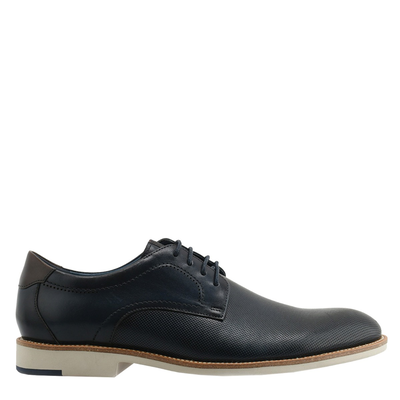 Renato garini ανδρικό casual, Blue Δερμα, medium