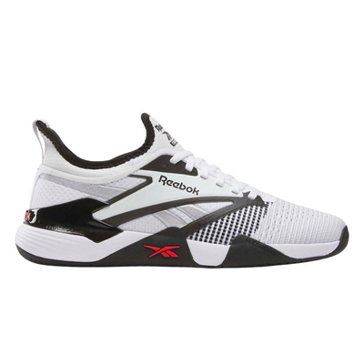Nano court training shoes, White / Black / Red, medium