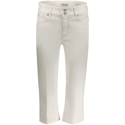 Bianco cotton women capri, White, medium