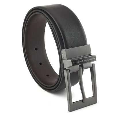 Porsche design businesstraveller buckle 35 reversible black brown, Black, medium
