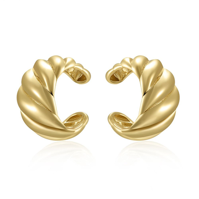 Bold braided ear cuff, , medium