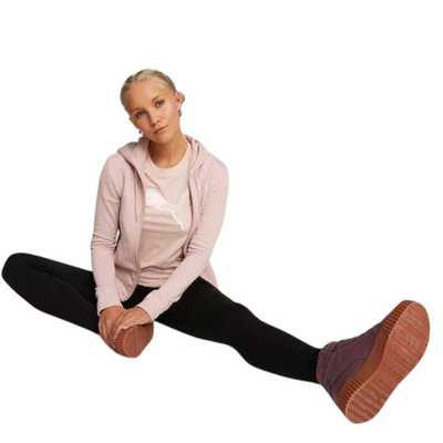 Metallic womens sweat suit, Rose / Black, medium