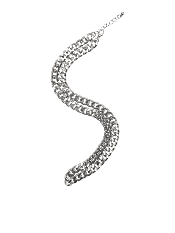 Jacchunky necklace - silver-null