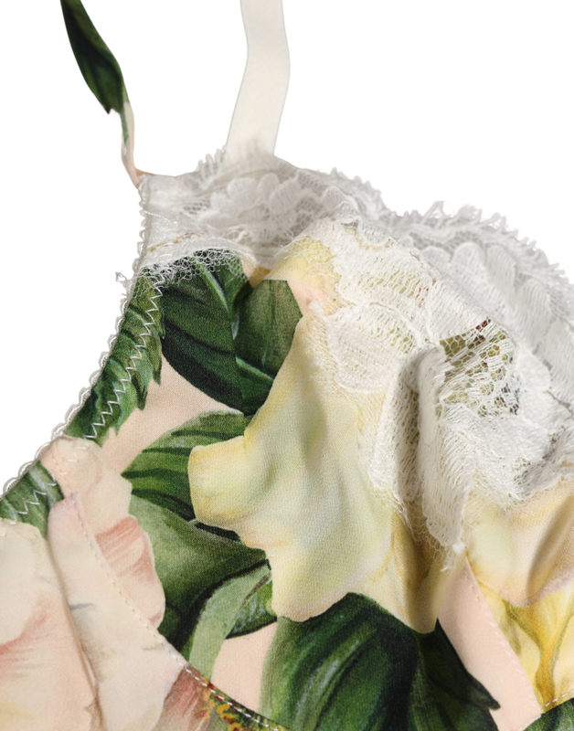Multicolor floral print soft cup bra underwear-null