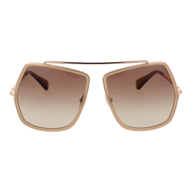 Beige metal sunglasses-null
