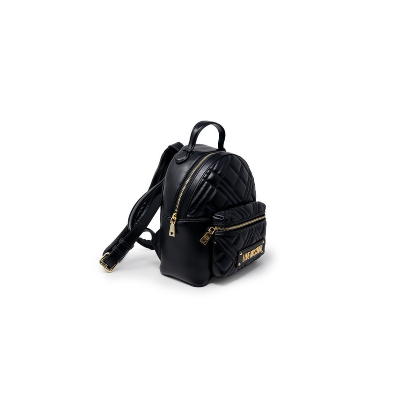 Black polyethylene backpack-null