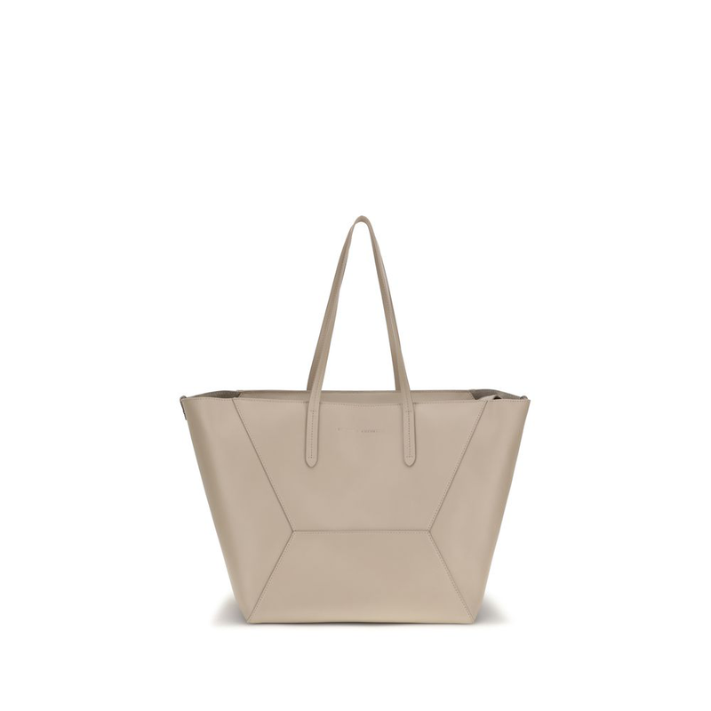 Beige calf leather bos taurus shoulder bag-null