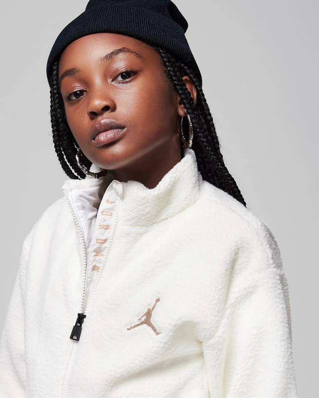 Nike jordan girls jumpman sherpa jacket-null