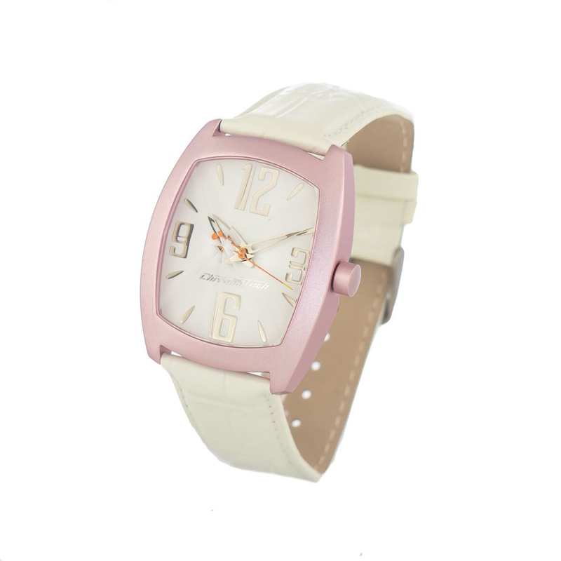Multicolor leather dress watch-null