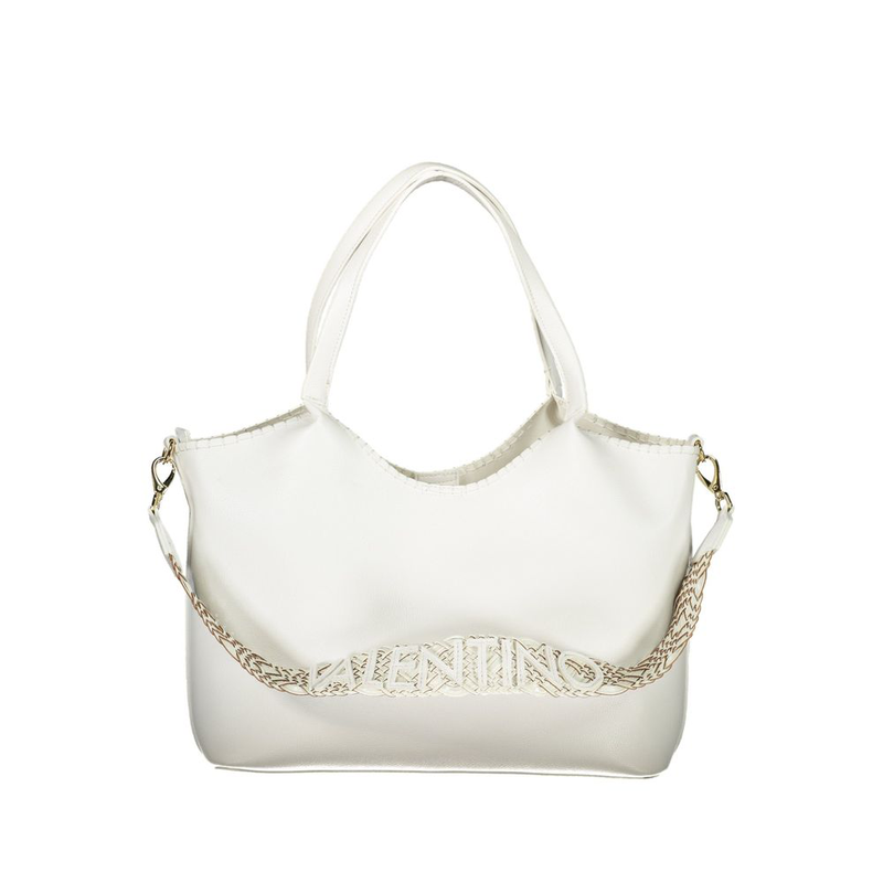 White polyethylene handbag-null