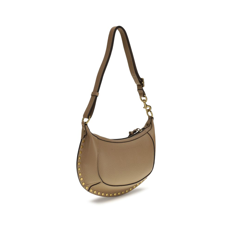 Beige calf leather bos taurus shoulder bag-null