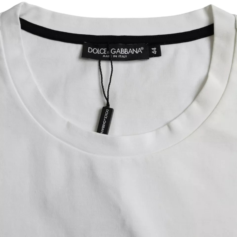 White red lips print cotton men t-shirt-null