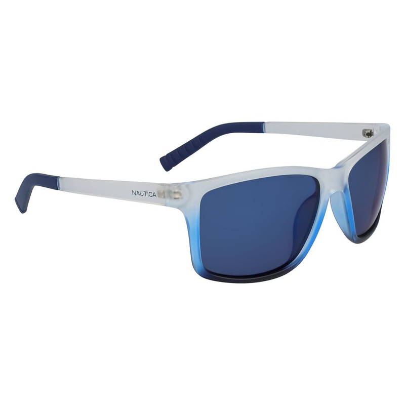 Blue plastic sunglasses-null