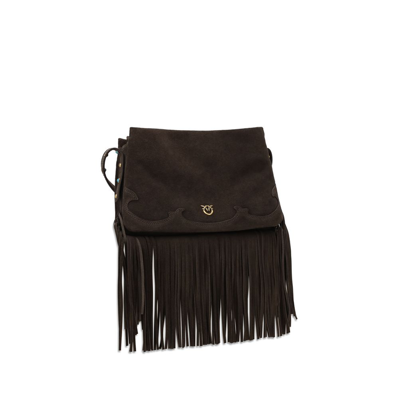 Brown calf leather bos taurus shoulder bag-null