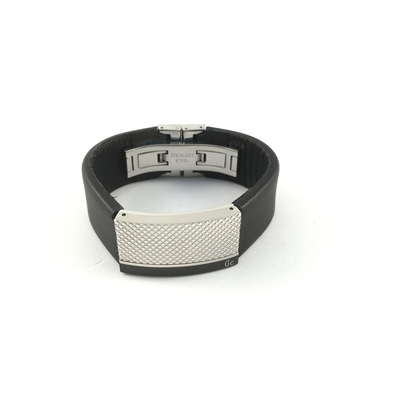 Black stainless steel bracelet-null