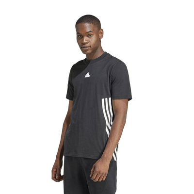 Men fi 3-stripes reg top, Black, medium