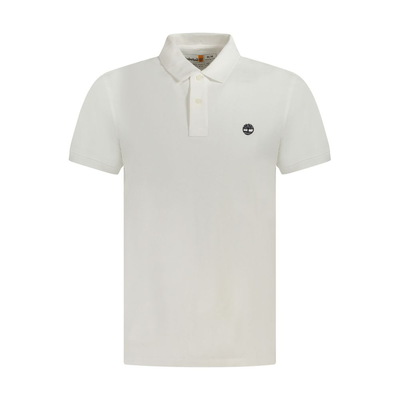 Bianco cotton men polo shirt, White, medium