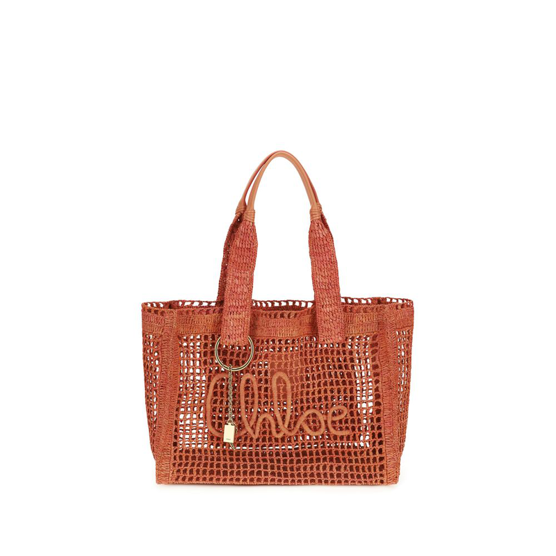 Multicolor raffia shoulder bag-null