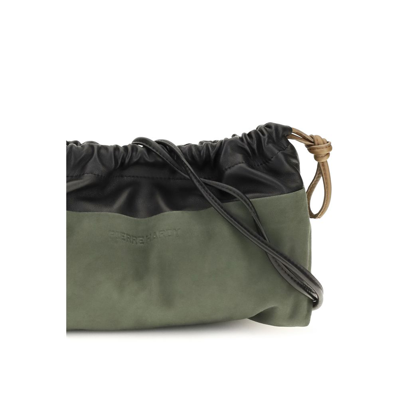 Bicolor calf leather bos taurus clutch bag-null