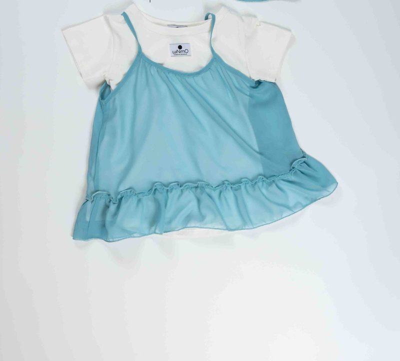 Product image: Φορεμα μουσελινα με βαμβακερο εσωτερικα και κορδελα 1-6 χρονων-null