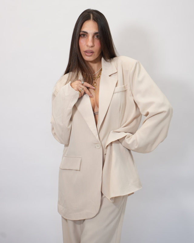 Set blazer pants with belt 85280-null