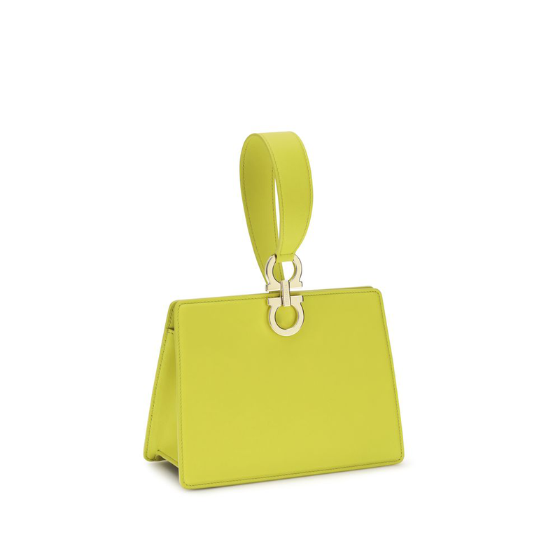 Bicolor calf leather bos taurus clutch bag-null