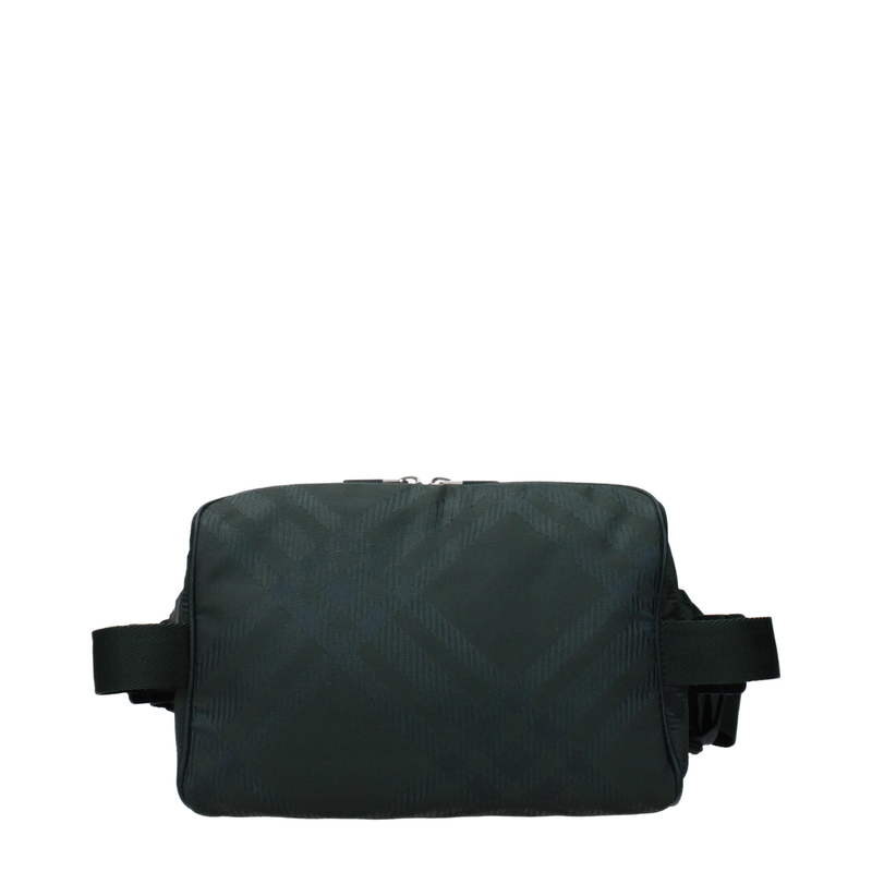 Green nylon backpack-null