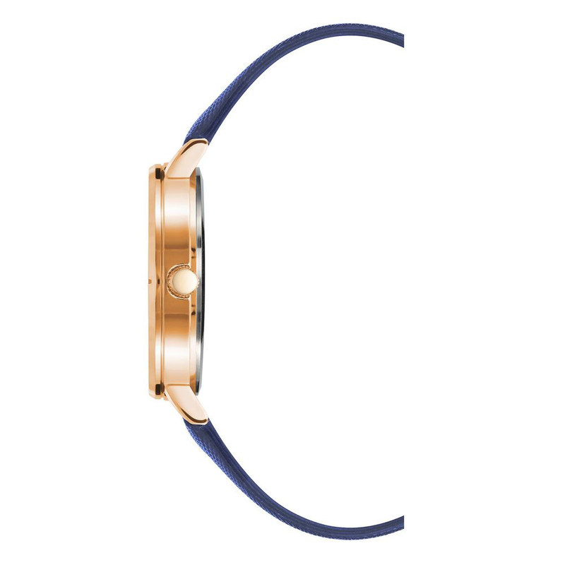 Blue plastic dress watch-null