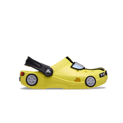 Classic iam race car clog toddler, Yellow, medium