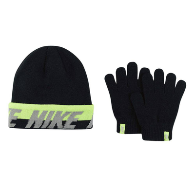 Nike wordmark winter set, Blue / Volt, medium