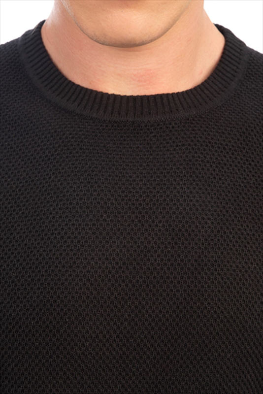 Basic cotton round neck knitwear image number null