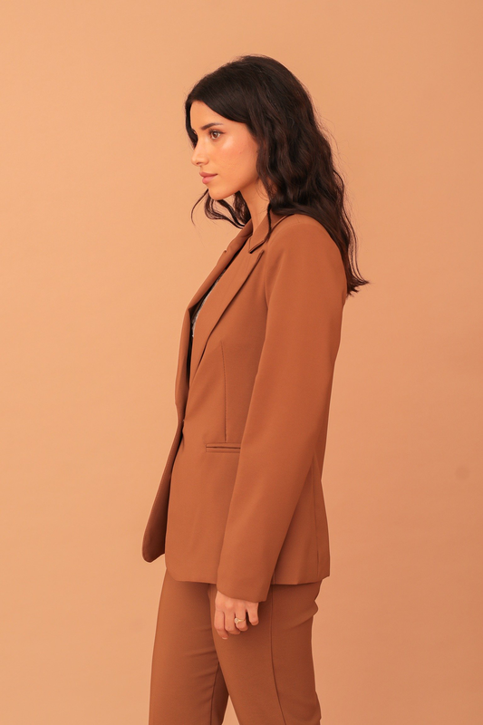 Victoria blazer - camel-null