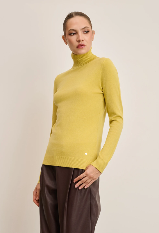 Turtleneck top by desiree - mustard yellow , one size-null