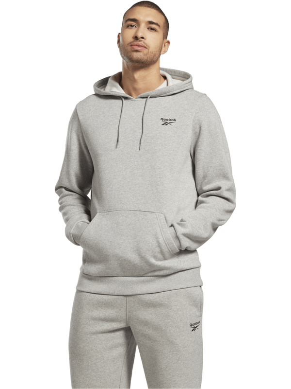 Reebok men's identity small logo fleece hoodie-null
