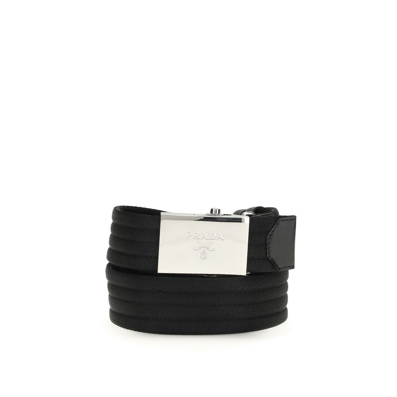Black polyester thin belt-null