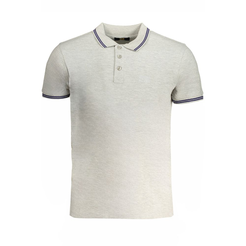 Grigio cotton men polo shirt-null