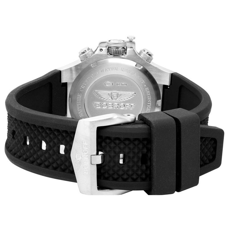 Black rubber sport watch-null